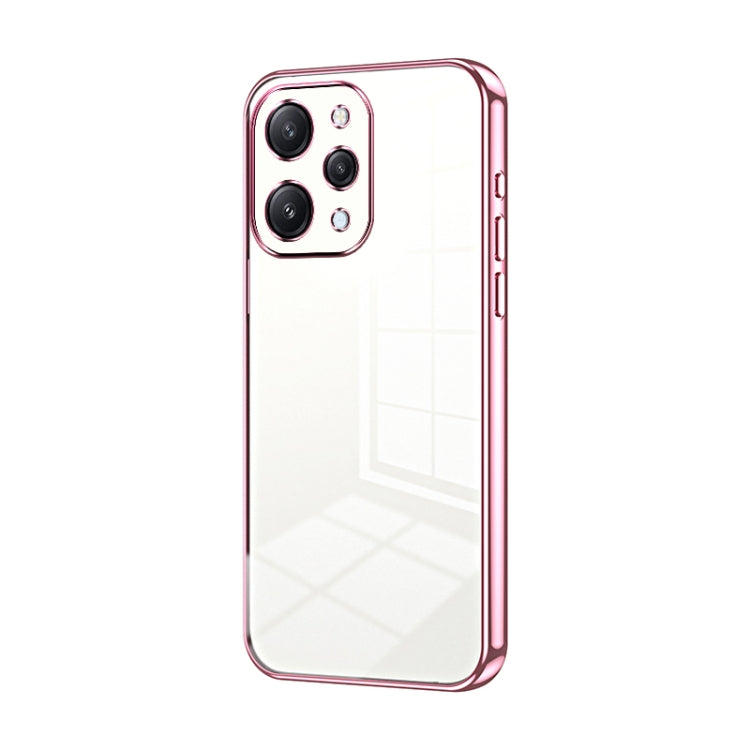 Transparent Plating Fine Hole Phone Case