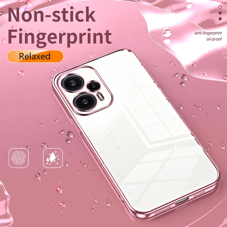Transparent Plating Fine Hole Phone Case