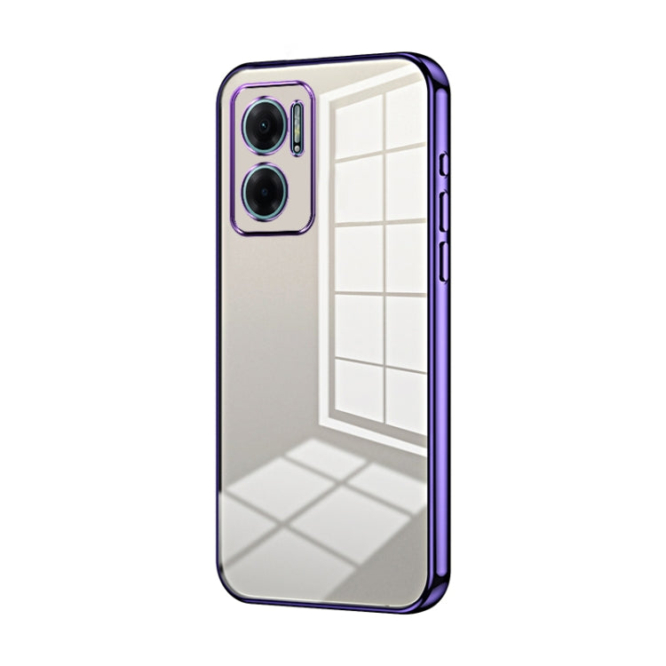 Transparent Plating Fine Hole Phone Case