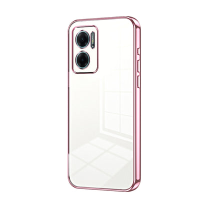 Transparent Plating Fine Hole Phone Case