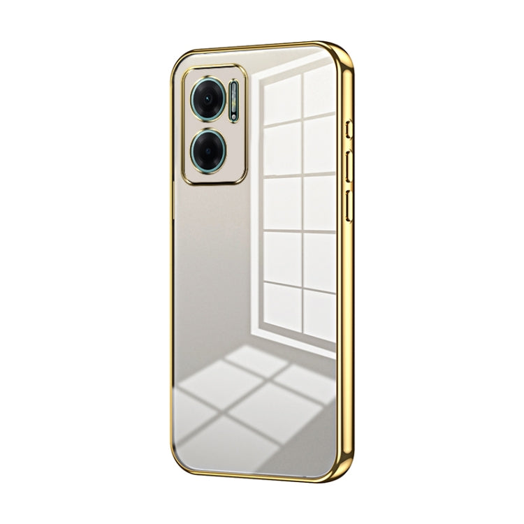 Transparent Plating Fine Hole Phone Case
