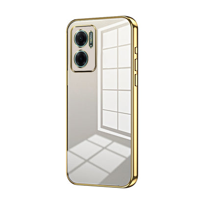 Transparent Plating Fine Hole Phone Case