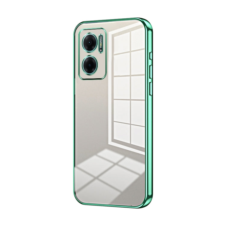 Transparent Plating Fine Hole Phone Case