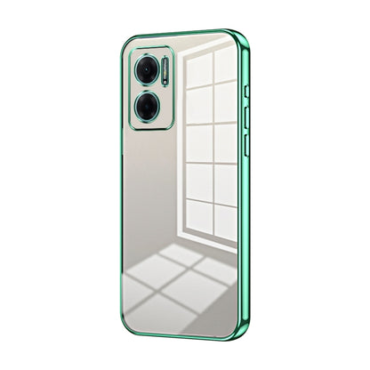 Transparent Plating Fine Hole Phone Case