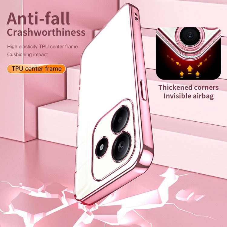 Transparent Plating Fine Hole Phone Case