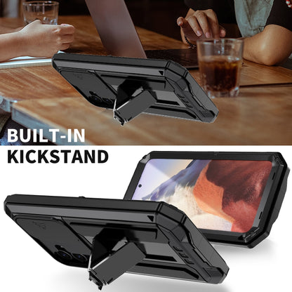 R-JUST Sliding Camera Life Waterproof Holder Phone Case, For Samsung Galaxy S24 5G