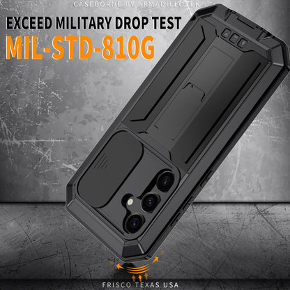 R-JUST Sliding Camera Life Waterproof Holder Phone Case, For Samsung Galaxy S24 5G