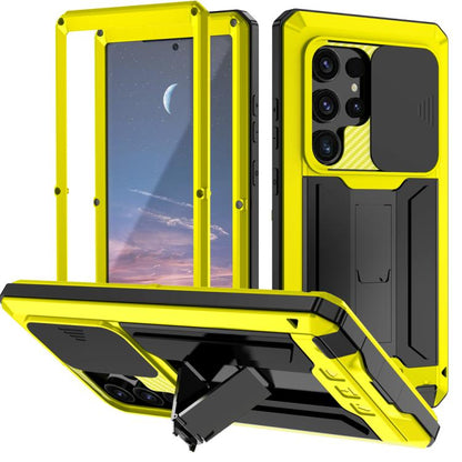 R-JUST Sliding Camera Life Waterproof Holder Phone Case, For Samsung Galaxy S25 Edge 5G, For Samsung Galaxy S25 5G, For Samsung Galaxy S25+ 5G, For Samsung Galaxy S25 Ultra 5G, For Samsung Galaxy S24 Ultra 5G, For Samsung Galaxy S24+ 5G