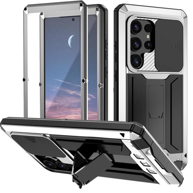 R-JUST Sliding Camera Life Waterproof Holder Phone Case, For Samsung Galaxy S25 Edge 5G, For Samsung Galaxy S25 5G, For Samsung Galaxy S25+ 5G, For Samsung Galaxy S25 Ultra 5G, For Samsung Galaxy S24 Ultra 5G, For Samsung Galaxy S24+ 5G