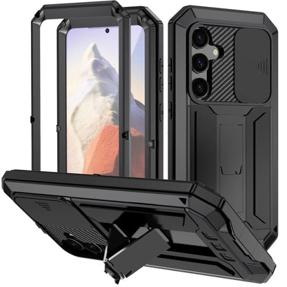 R-JUST Sliding Camera Life Waterproof Holder Phone Case, For Samsung Galaxy S25 Edge 5G, For Samsung Galaxy S25 5G, For Samsung Galaxy S25+ 5G, For Samsung Galaxy S25 Ultra 5G, For Samsung Galaxy S24 Ultra 5G, For Samsung Galaxy S24+ 5G