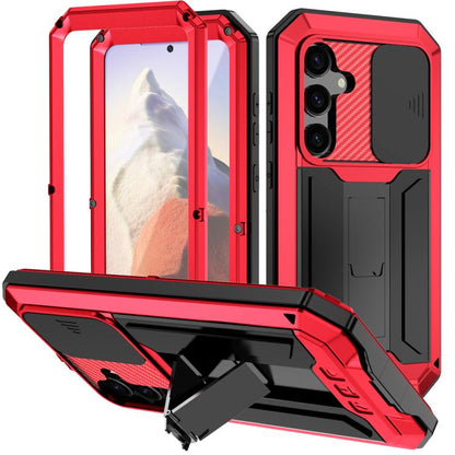 R-JUST Sliding Camera Life Waterproof Holder Phone Case, For Samsung Galaxy S25 Edge 5G, For Samsung Galaxy S25 5G, For Samsung Galaxy S25+ 5G, For Samsung Galaxy S25 Ultra 5G, For Samsung Galaxy S24 Ultra 5G, For Samsung Galaxy S24+ 5G