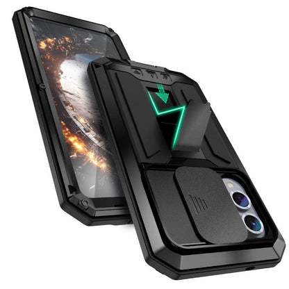 R-JUST Sliding Camera Life Waterproof Holder Phone Case, For Samsung Galaxy S25 Edge 5G, For Samsung Galaxy S25 5G, For Samsung Galaxy S25+ 5G, For Samsung Galaxy S25 Ultra 5G, For Samsung Galaxy S24 Ultra 5G, For Samsung Galaxy S24+ 5G