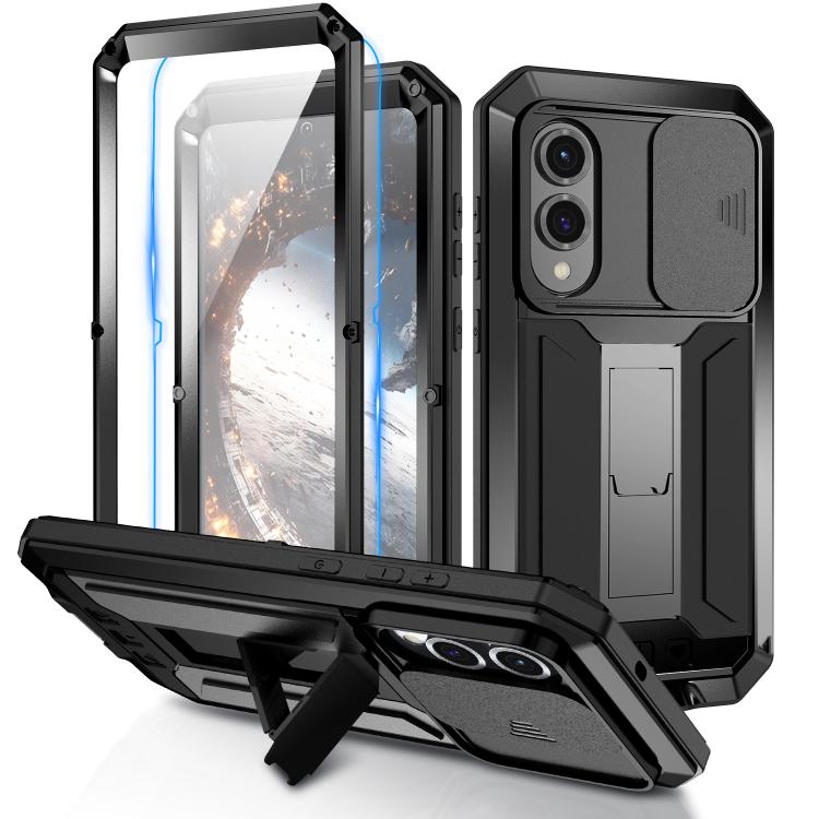 R-JUST Sliding Camera Life Waterproof Holder Phone Case, For Samsung Galaxy S26+ 5G, For Samsung Galaxy S26 Ultra 5G, For Samsung Galaxy S26 5G, For Samsung Galaxy S25 Edge 5G, For Samsung Galaxy S25 5G, For Samsung Galaxy S25+ 5G