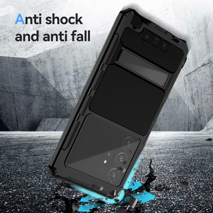 R-JUST Life Waterproof Dustproof Shockproof Holder Phone Case