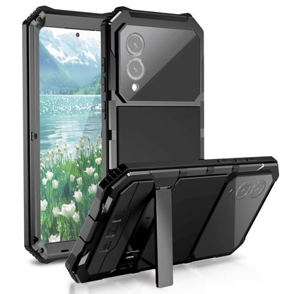 R-JUST Life Waterproof Dustproof Shockproof Holder Phone Case, For Samsung Galaxy S26 Ultra 5G, For Samsung Galaxy S25 Edge 5G, For Samsung Galaxy S25 Ultra 5G, For Samsung Galaxy S24 Ultra 5G
