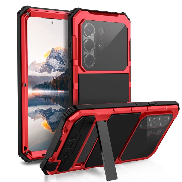 R-JUST Life Waterproof Dustproof Shockproof Holder Phone Case, For Samsung Galaxy S26 Ultra 5G, For Samsung Galaxy S25 Edge 5G, For Samsung Galaxy S25 Ultra 5G, For Samsung Galaxy S24 Ultra 5G