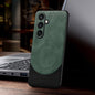 SULADA Stitching Leather MagSafe Magnetic Phone Case, For Samsung Galaxy S24 Ultra 5G, For Samsung Galaxy S24+ 5G, For Samsung Galaxy S24 5G