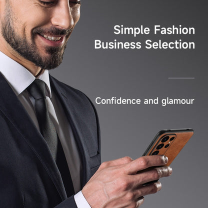 SULADA Stitching Leather MagSafe Magnetic Phone Case, For Samsung Galaxy S24 Ultra 5G, For Samsung Galaxy S24+ 5G, For Samsung Galaxy S24 5G