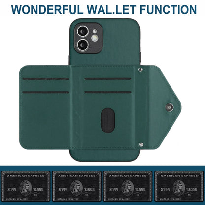 Rhombic Texture Card Bag RFID Phone Case with Long Lanyard, For iPhone 12 mini, For iPhone 11 Pro Max, For iPhone 11, For iPhone 11 Pro