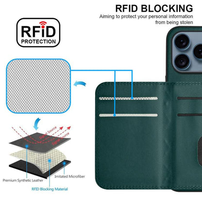 Rhombic Texture Card Bag RFID Phone Case with Long Lanyard, For iPhone 18 Pro / 17 Pro, For iPhone 18 Pro Max / 17 Pro Max, For iPhone 17, For iPhone Air