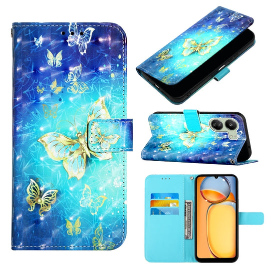 3D Painting Horizontal Flip Leather Phone Case, Series 1