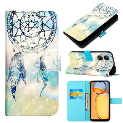 3D Painting Horizontal Flip Leather Phone Case