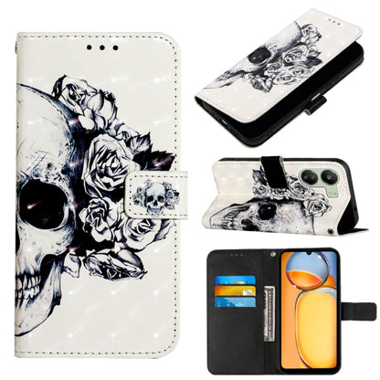 3D Painting Horizontal Flip Leather Phone Case