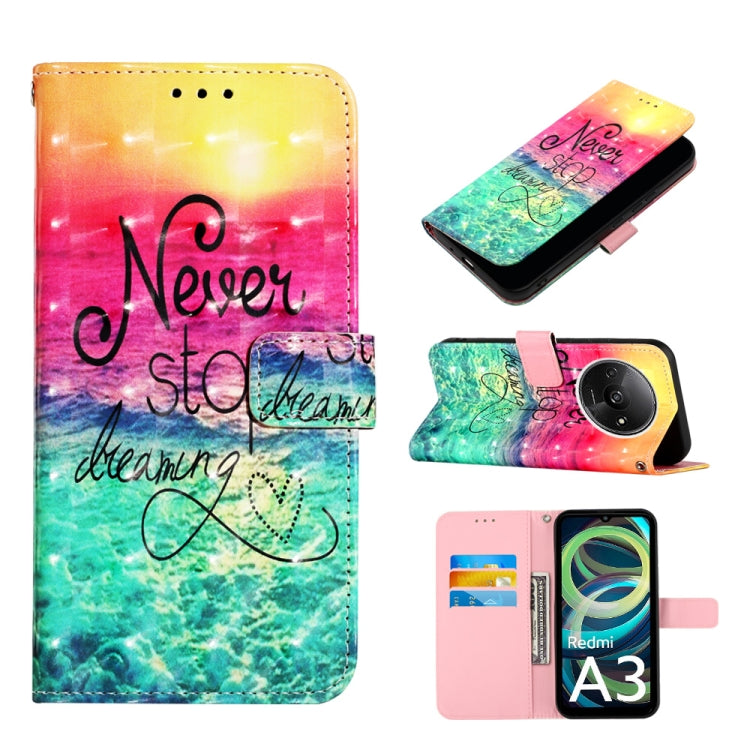 3D Painting Horizontal Flip Leather Phone Case, Series 3