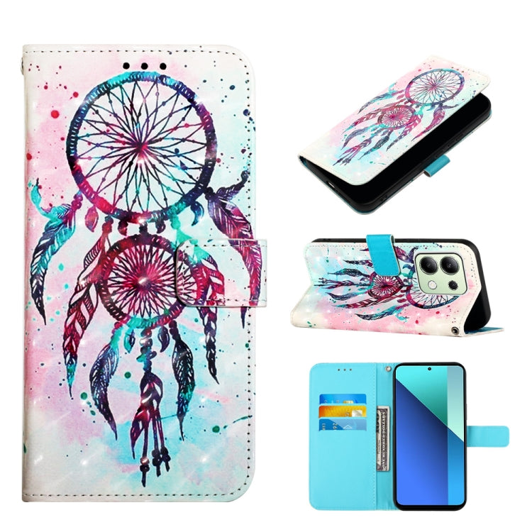 3D Painting Horizontal Flip Leather Phone Case, Series 4