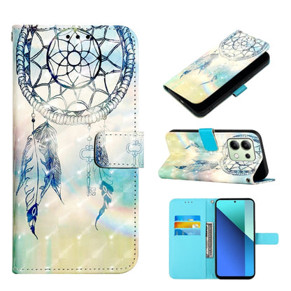 3D Painting Horizontal Flip Leather Phone Case, Series 4