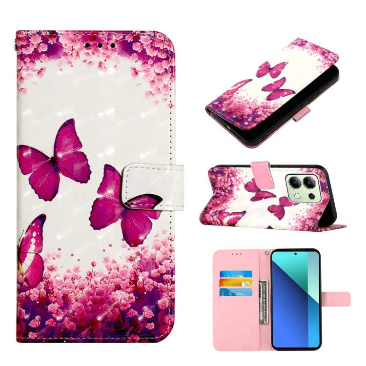 3D Painting Horizontal Flip Leather Phone Case, Series 4