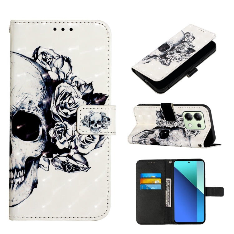 3D Painting Horizontal Flip Leather Phone Case, Series 4