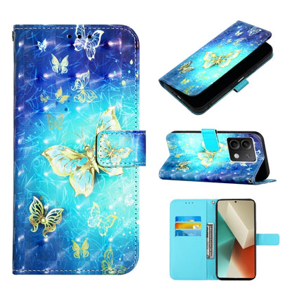 3D Painting Horizontal Flip Leather Phone Case