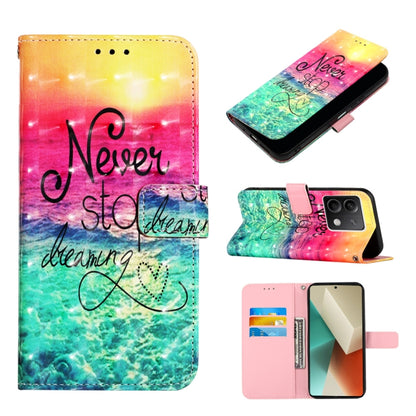 3D Painting Horizontal Flip Leather Phone Case