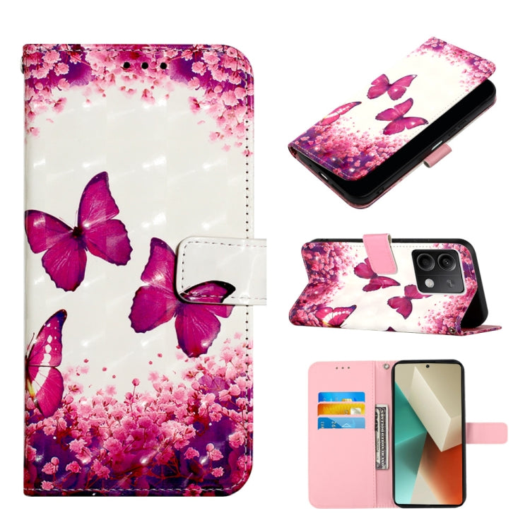 3D Painting Horizontal Flip Leather Phone Case, Series 1