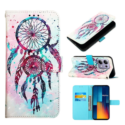 3D Painting Horizontal Flip Leather Phone Case, For Xiaomi Redmi 13 4G, For Xiaomi Poco M6 Pro 4G, For Xiaomi Redmi A3