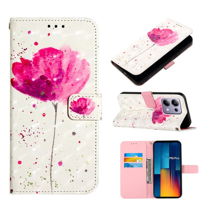 3D Painting Horizontal Flip Leather Phone Case, For Xiaomi Redmi 13 4G, For Xiaomi Poco M6 Pro 4G, For Xiaomi Redmi A3
