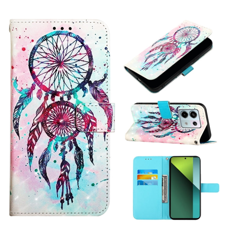 3D Painting Horizontal Flip Leather Phone Case