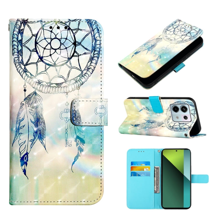 3D Painting Horizontal Flip Leather Phone Case