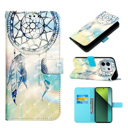 3D Painting Horizontal Flip Leather Phone Case