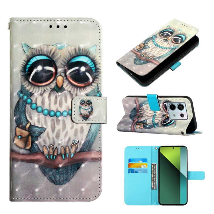 3D Painting Horizontal Flip Leather Phone Case, Series 1