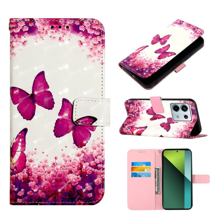 3D Painting Horizontal Flip Leather Phone Case, Series 1