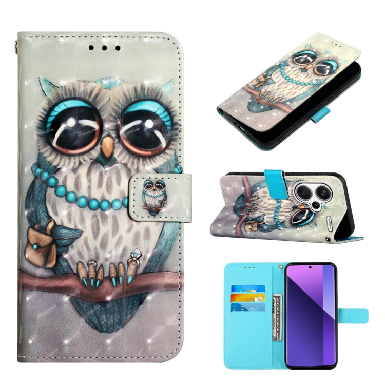 3D Painting Horizontal Flip Leather Phone Case, Series 3