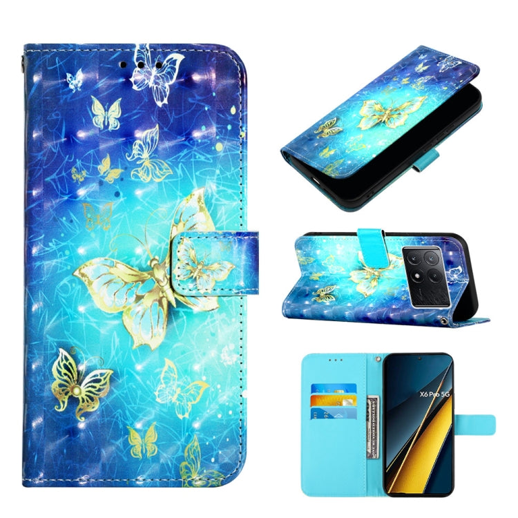 3D Painting Horizontal Flip Leather Phone Case