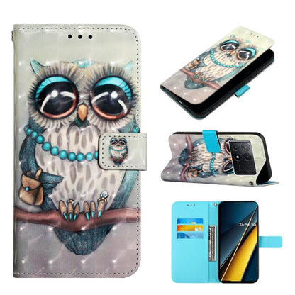 3D Painting Horizontal Flip Leather Phone Case