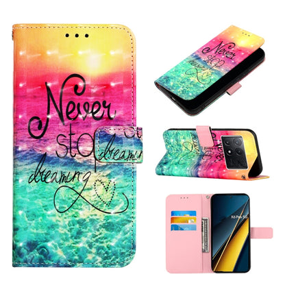 3D Painting Horizontal Flip Leather Phone Case