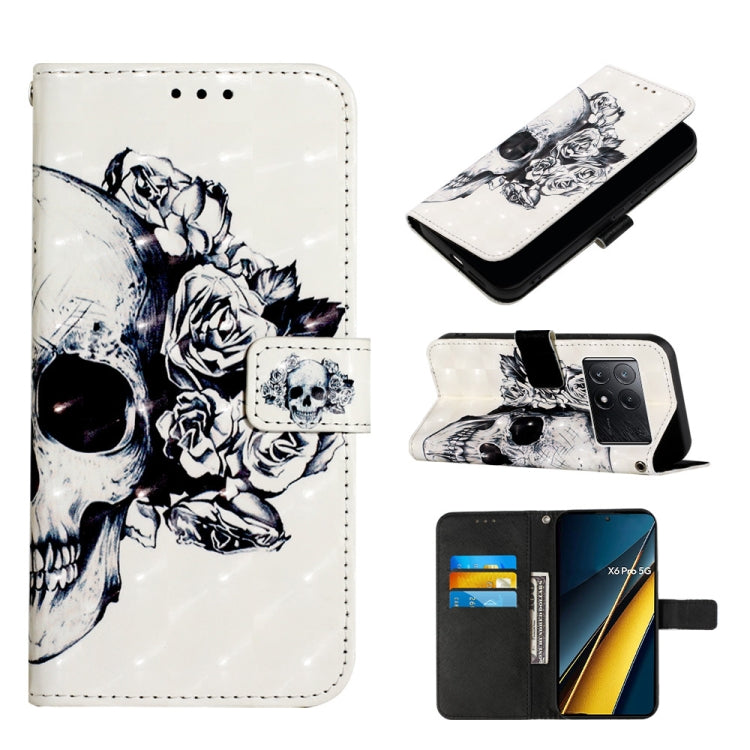 3D Painting Horizontal Flip Leather Phone Case