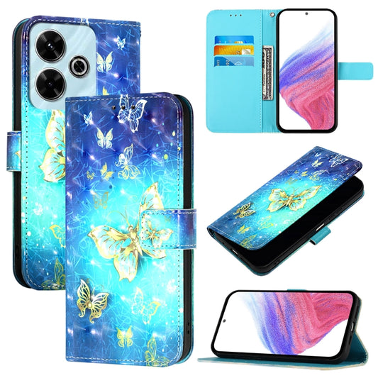 3D Painting Horizontal Flip Leather Phone Case
