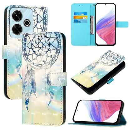 3D Painting Horizontal Flip Leather Phone Case, For Xiaomi Redmi 13 4G, For Xiaomi Poco M6 Pro 4G, For Xiaomi Redmi A3