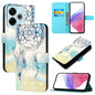 3D Painting Horizontal Flip Leather Phone Case, For Xiaomi Redmi 13 4G, For Xiaomi Poco M6 Pro 4G, For Xiaomi Redmi A3